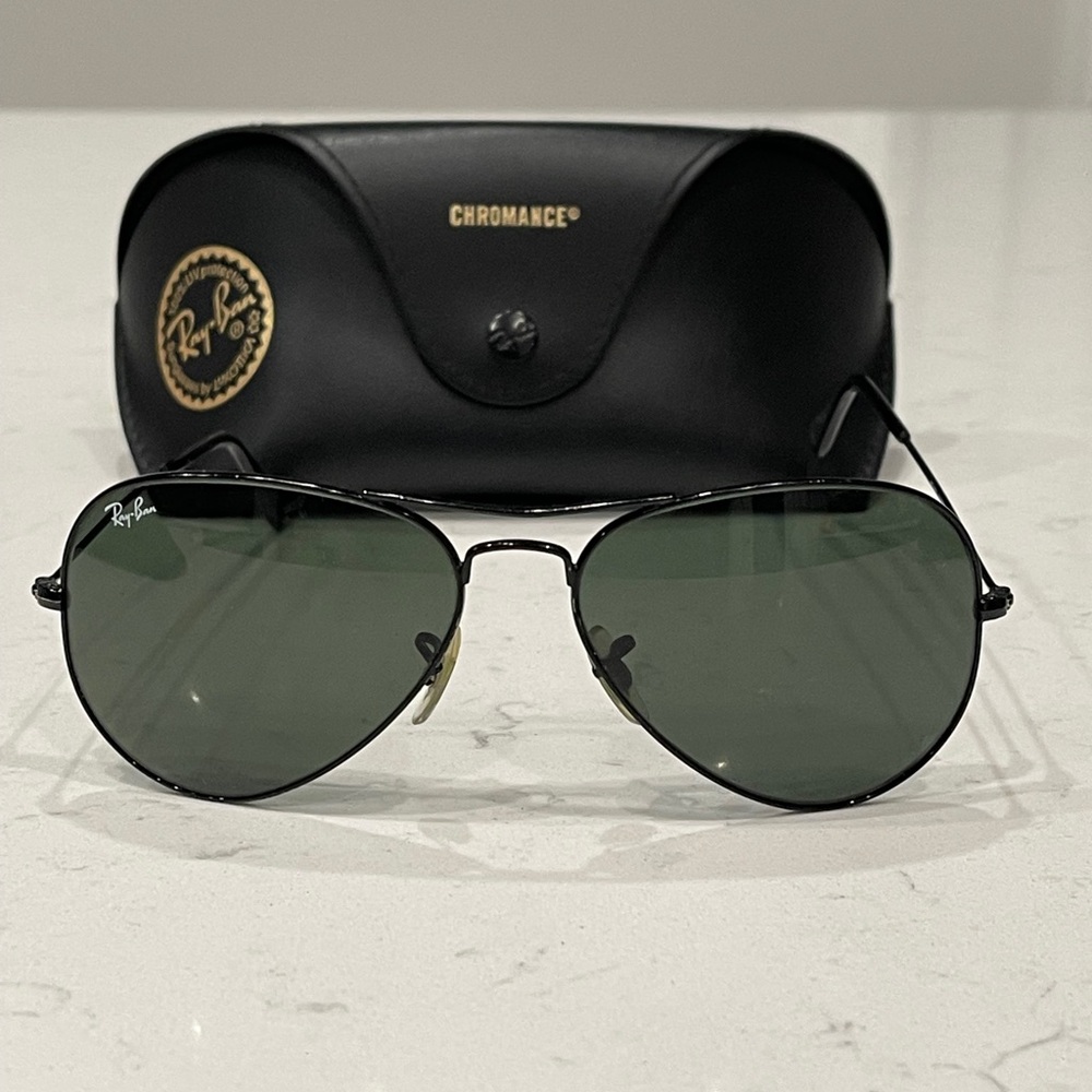 Ray-Ban Black Aviator RB3025 Sunglasses